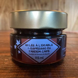 GELÉE À L&rsquo;ÉRABLE ET ESPRESSO DU TANDEM CAFÉ (115 ml)