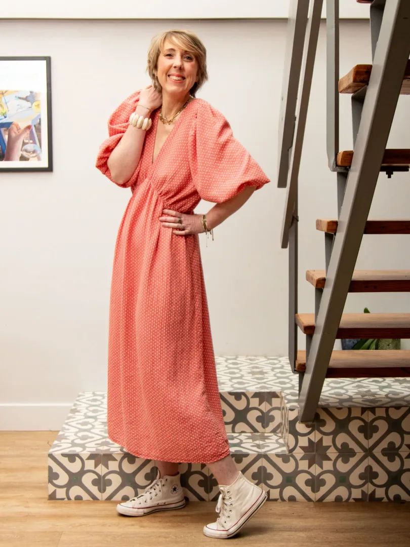 Robe vieux rose HIBISCUS – Image 4