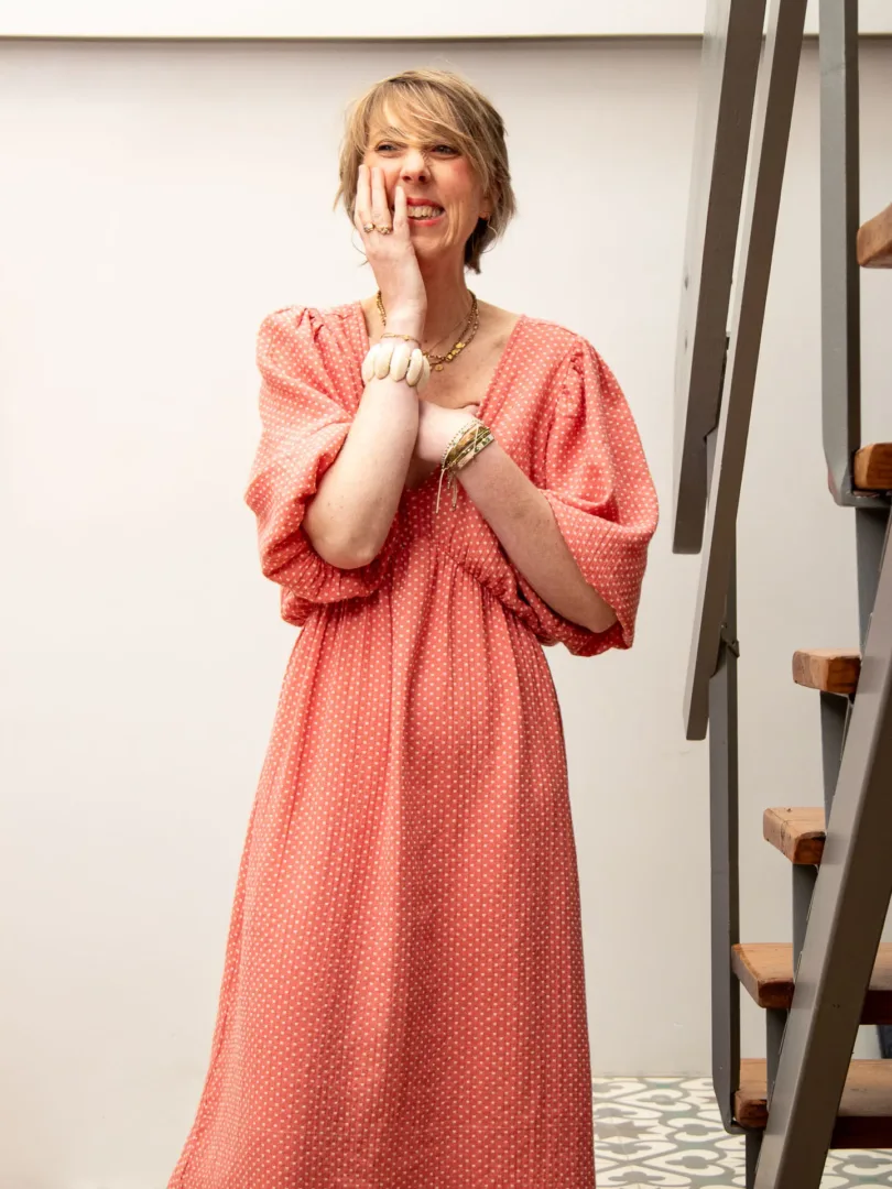 Robe vieux rose HIBISCUS – Image 5