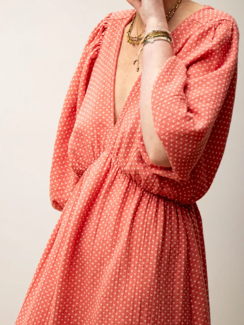 Robe vieux rose HIBISCUS – Image 6