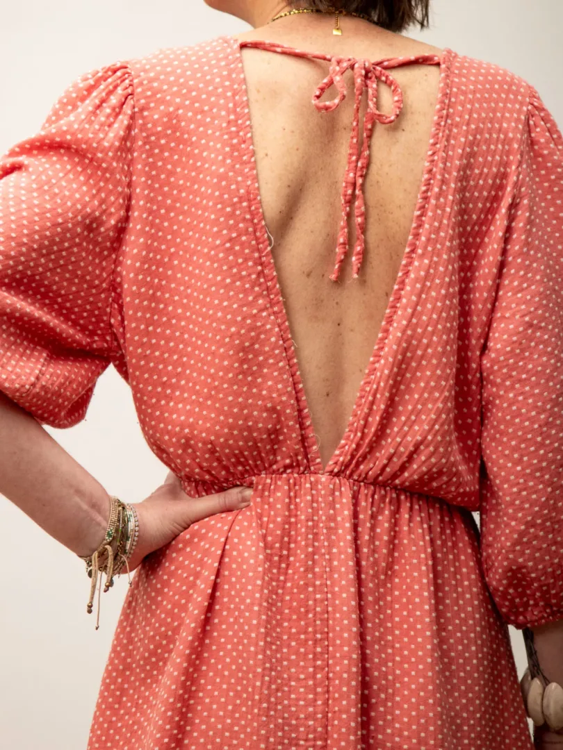 Robe vieux rose HIBISCUS – Image 7