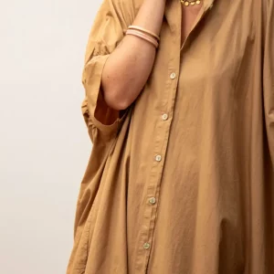 Robe longue camel NOISETTE