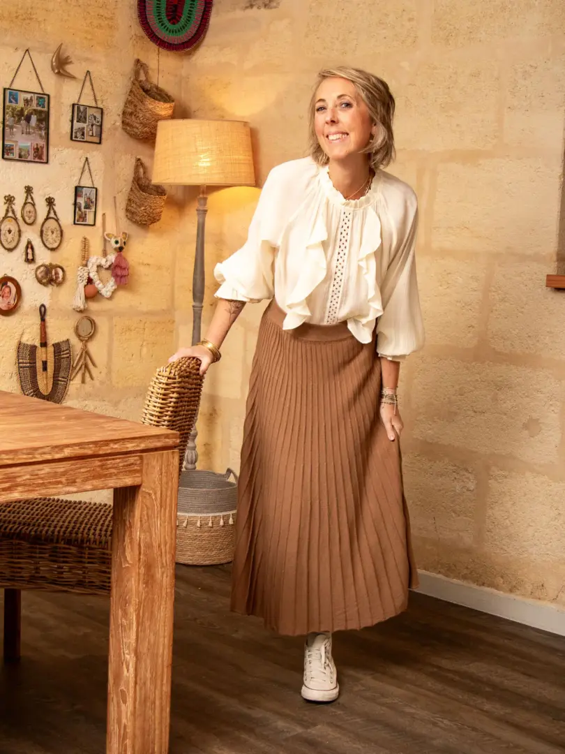 Blouse beige LAIA – Image 7