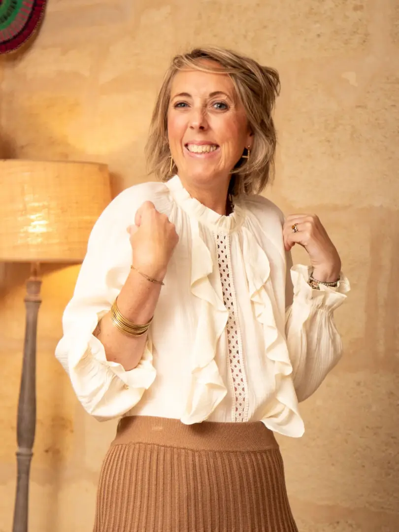 Blouse beige LAIA – Image 3