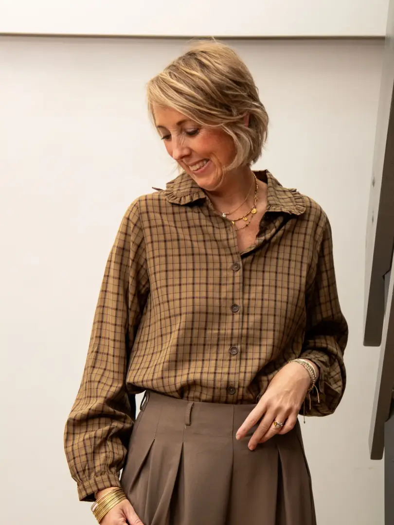 Chemise carreaux ANGELIE – Image 4