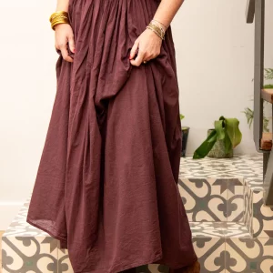 Jupe longue bordeaux MONTE CARLO