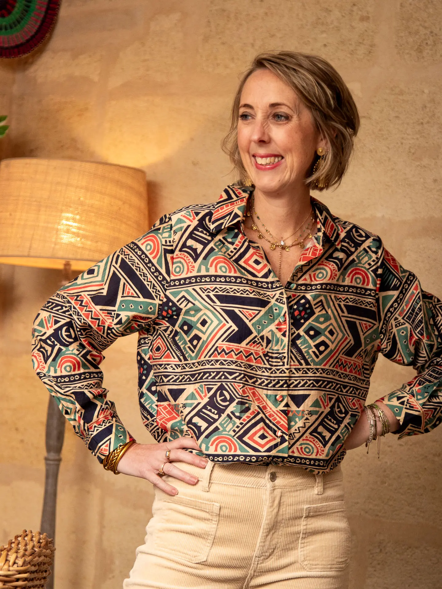 Chemise imprimé géométrique ANAIS – Image 6