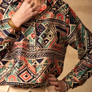 Chemise imprimé géométrique ANAIS