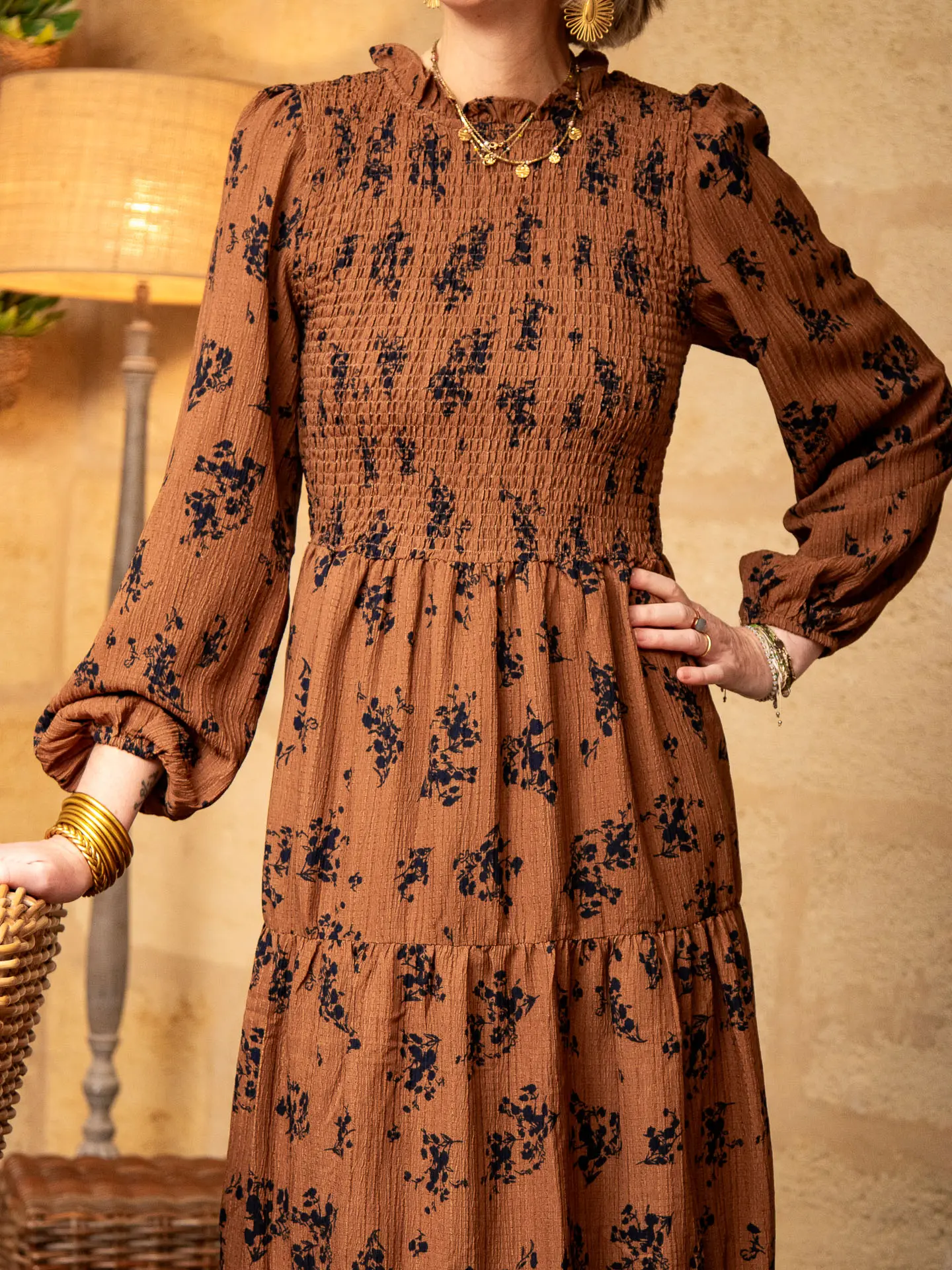 Robe marron TREFLE – Image 3