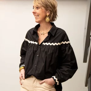 Blouse noir AKILA