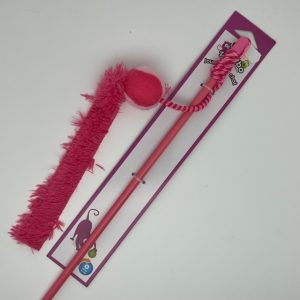 Canne à pêche appât balle boa plume