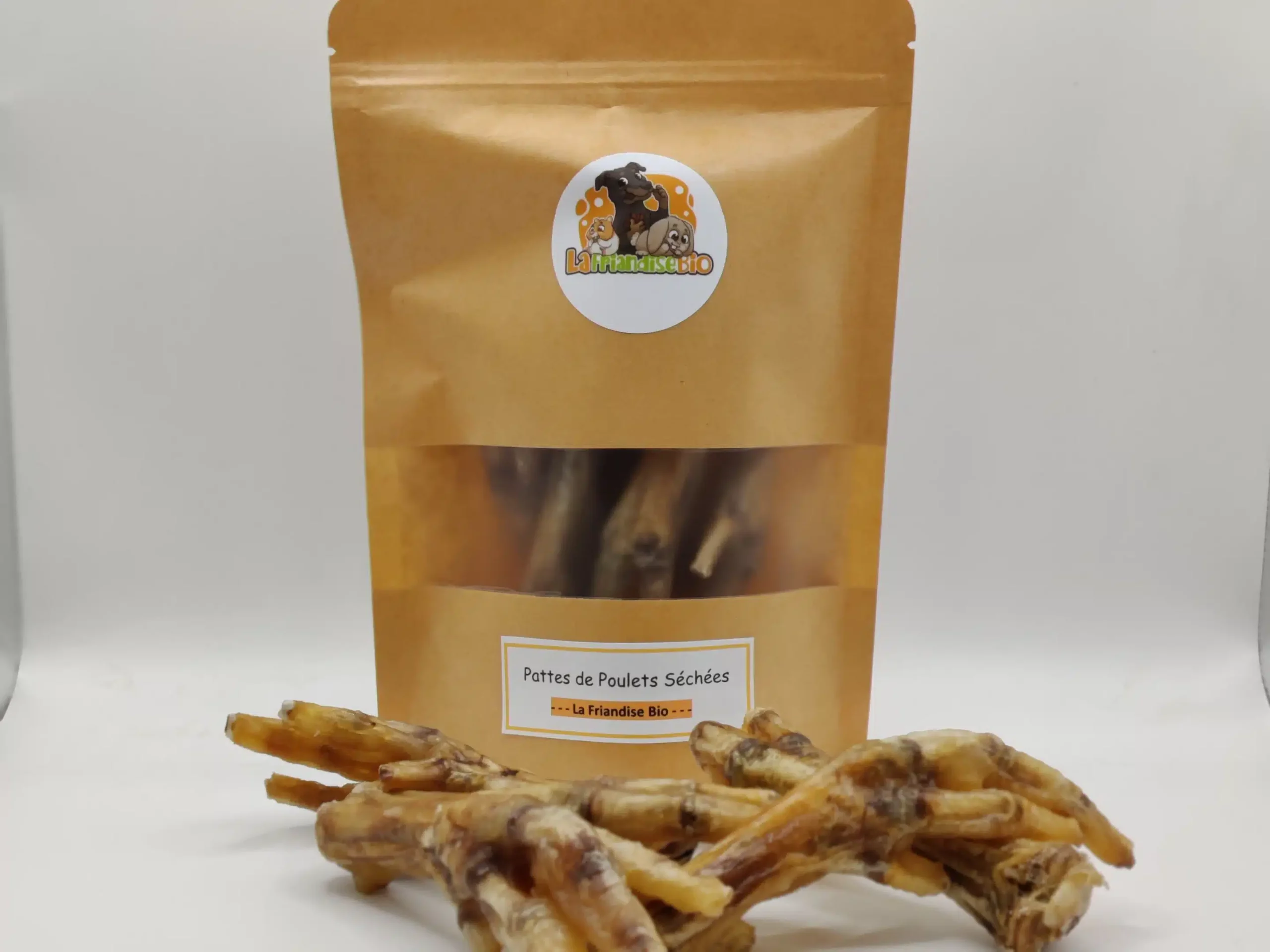 Pattes de Poulets Séchées pour Chiens